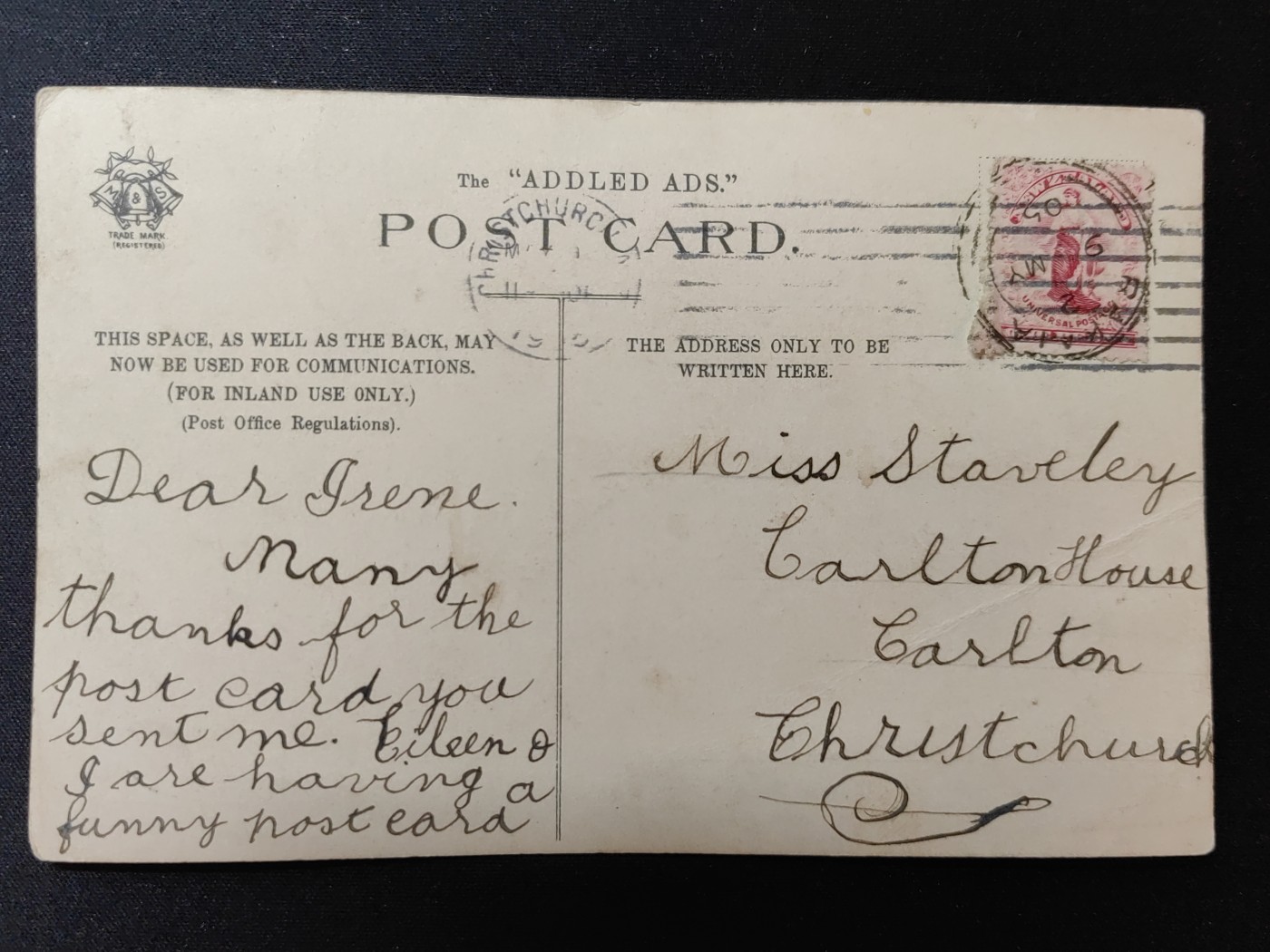 一战时期实寄明信片（精选） 1905年 故事明信片