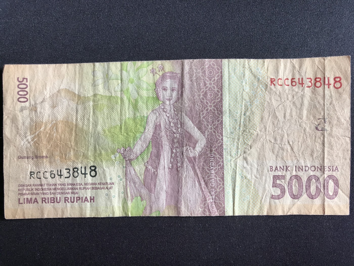 第3期 纸币专场 （无押金，捡漏，全场20包邮，偏远地区除外，接收代拍业务） 印尼5000卢比