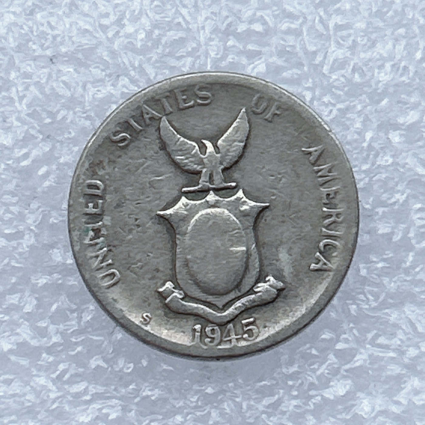 全场一元起拍 世界钱币散币场 第18期 美属菲律宾1945年5分 坐人火山