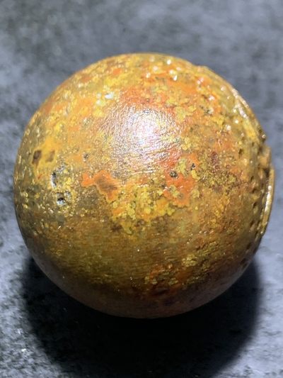 精美亚光风化纹战国红玛瑙手工雕刻珠一颗 精美亚光风化纹战国红玛瑙手工雕刻珠一颗