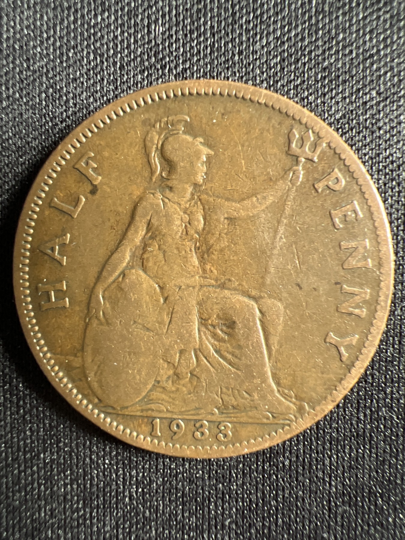 第1期 硬币专场 （无押金，捡漏，全场20包邮，偏远地区除外，接收代拍业务） 乔五半便士1933年