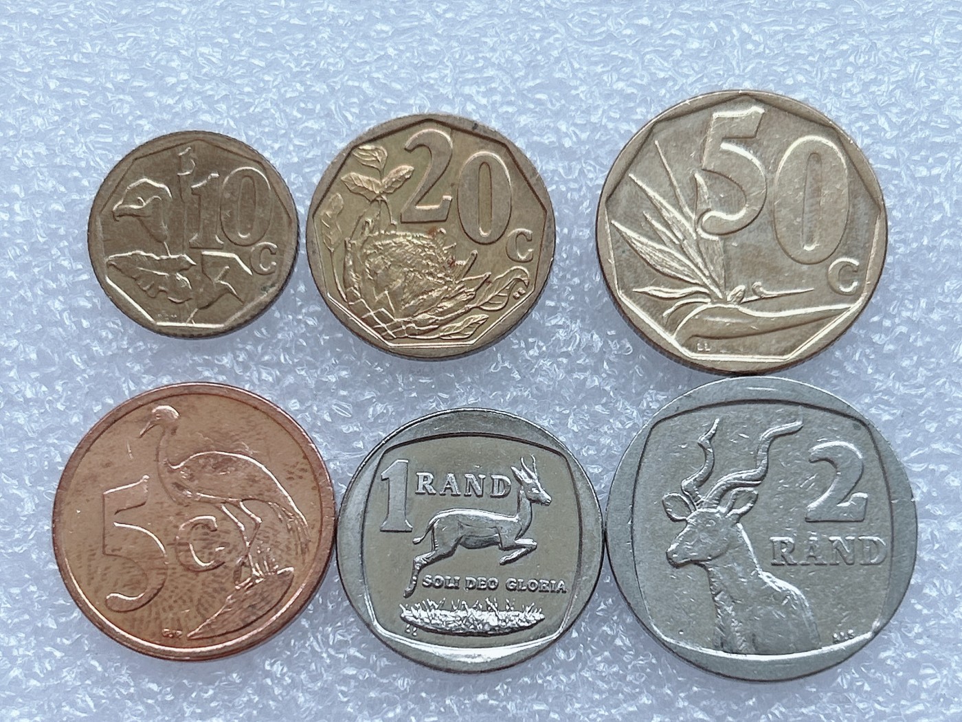 全场一元起拍 世界钱币散币场 第18期 南非动植物版