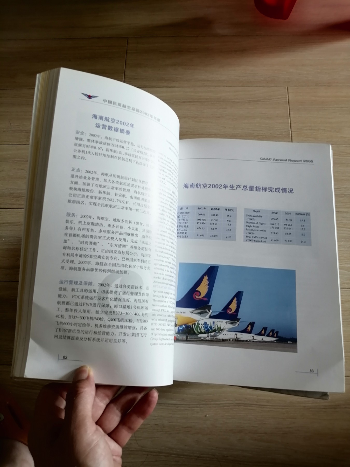 二〇〇二年年报（中国民用航空总局）