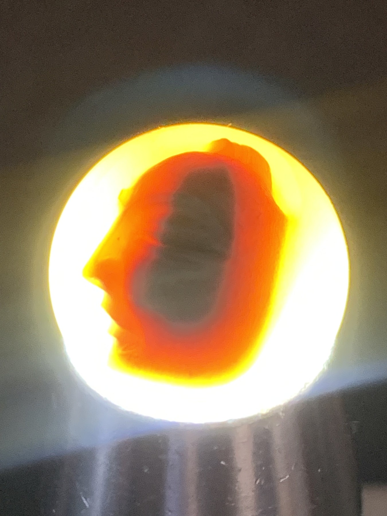 精美高玉化亚光海洋玉髓手工俏色巧雕一念之间圆珠一个！
