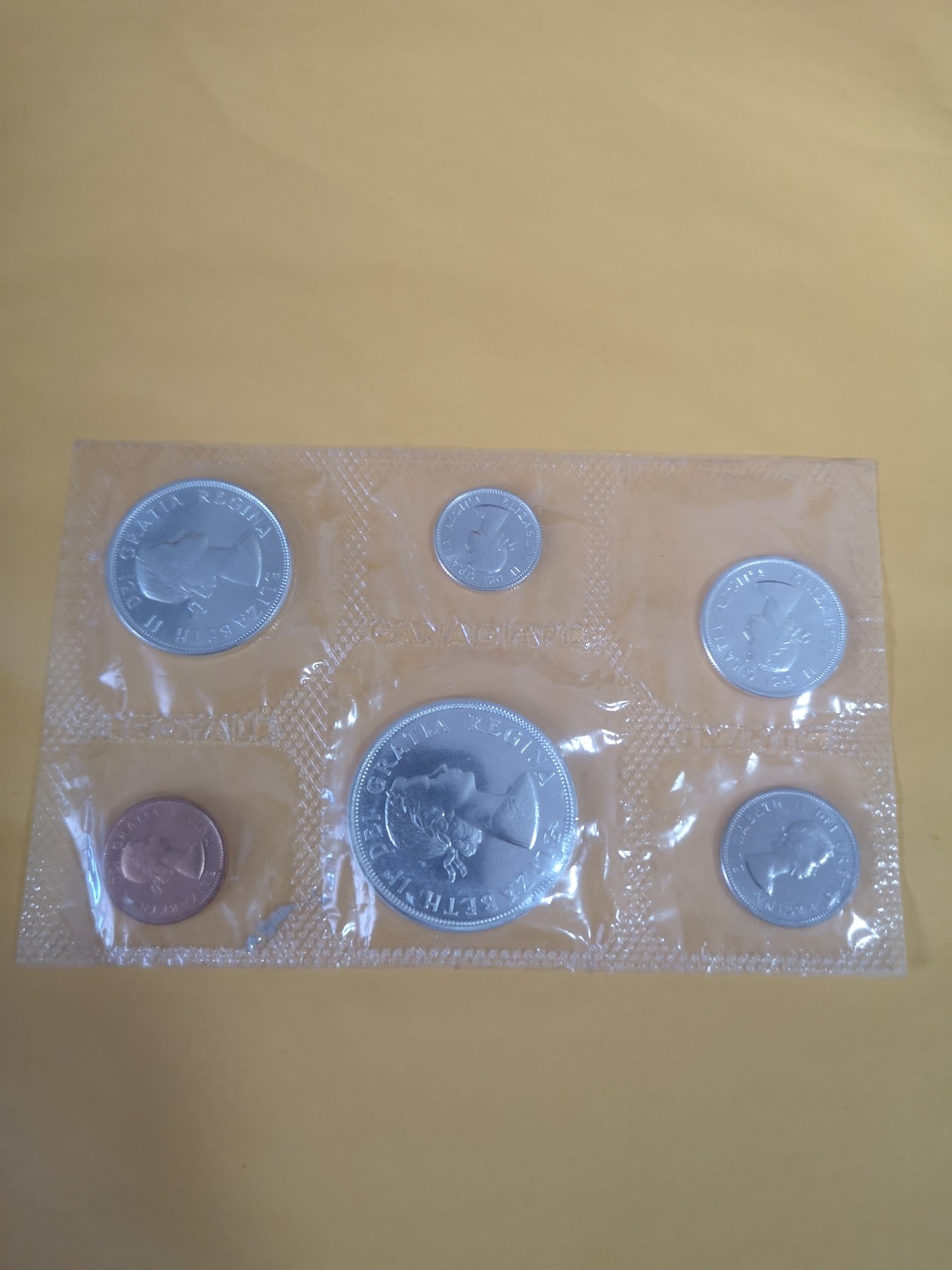 长老汇第35场杂货拍卖 1964加拿大年度套币6枚，原厂塑封，含1枚银币