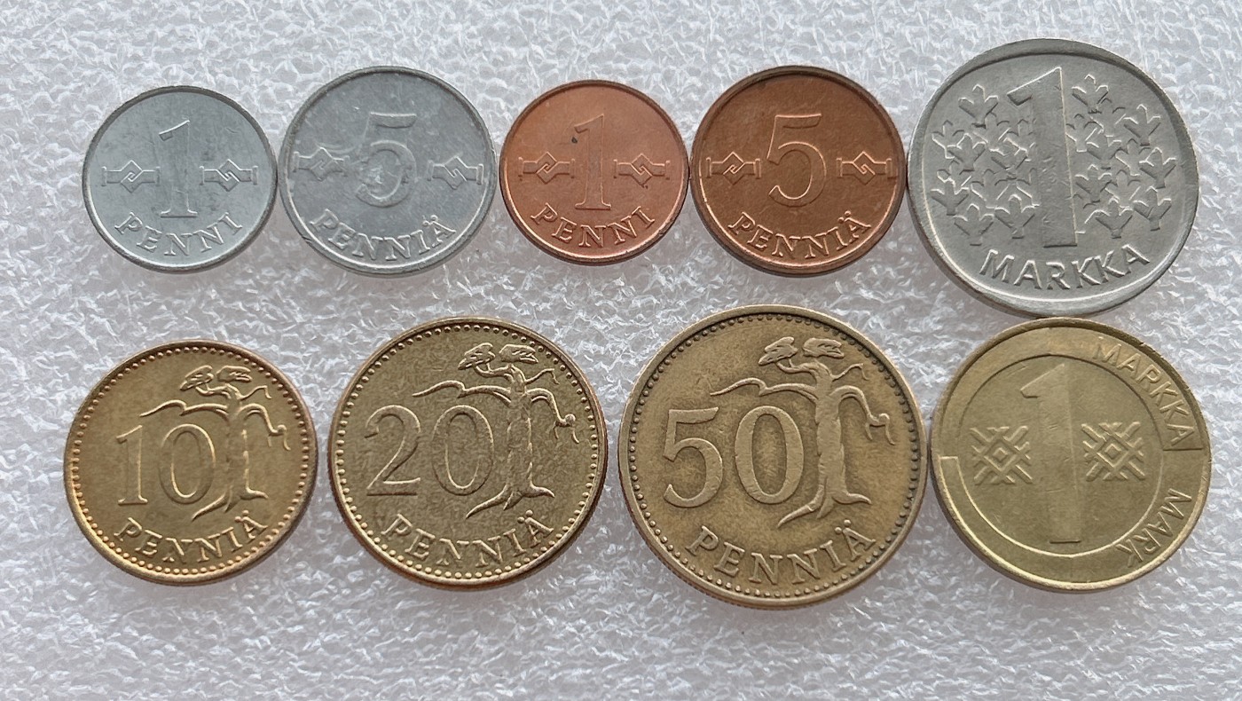 全场一元起拍 世界钱币散币场 第18期 芬兰狮子套币