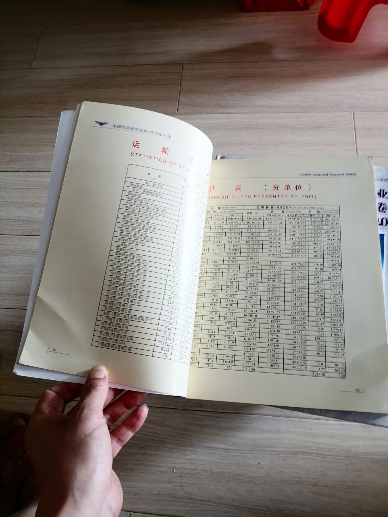 二〇〇二年年报（中国民用航空总局）