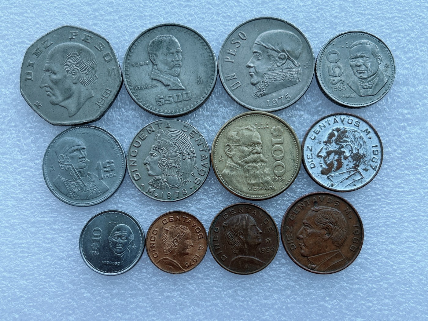 全场一元起拍 世界钱币散币场 第18期 墨西哥 人物