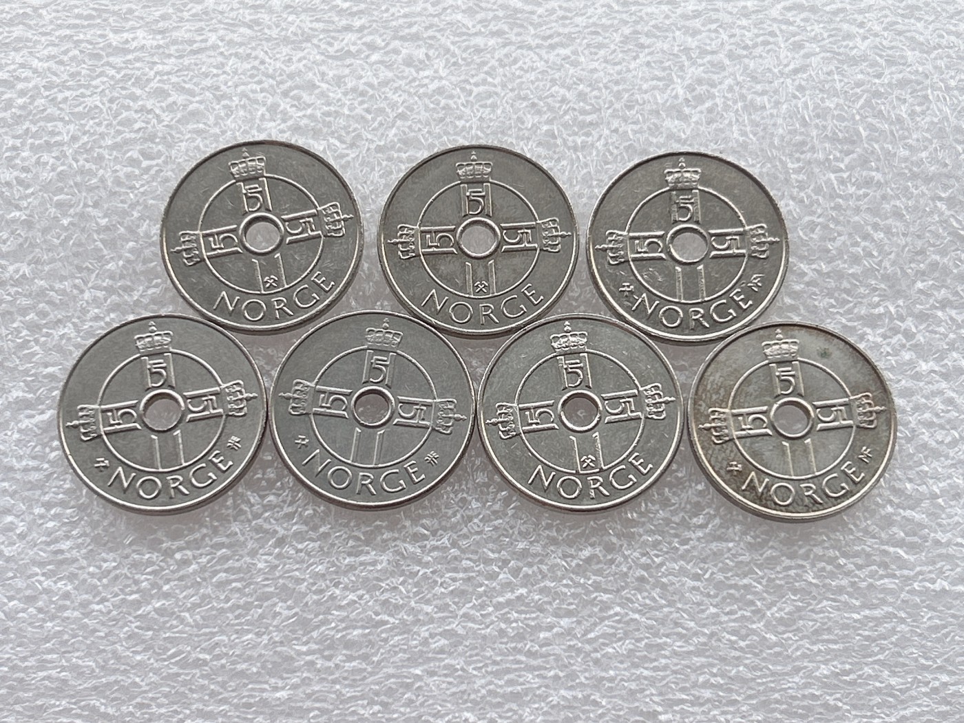 全场一元起拍 世界钱币散币场 第18期 挪威1克朗 哈拉尔五世