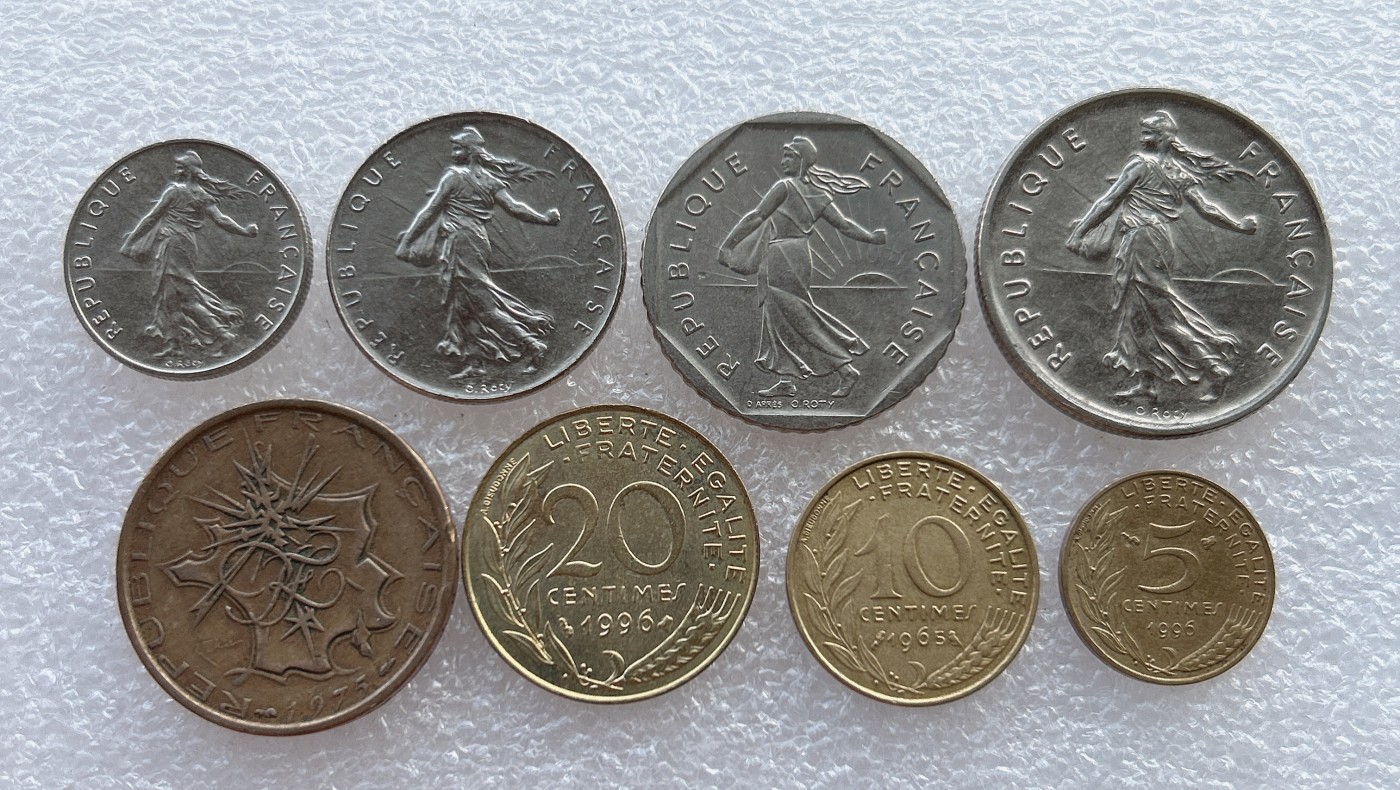 全场一元起拍 世界钱币散币场 第18期 法国套币