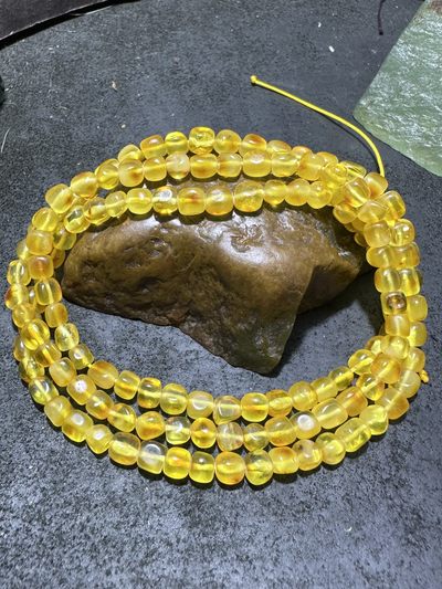 精美天然乌克兰随形蜜蜡多圈手串一条！ - 精美天然乌克兰随形蜜蜡多圈手串一条！