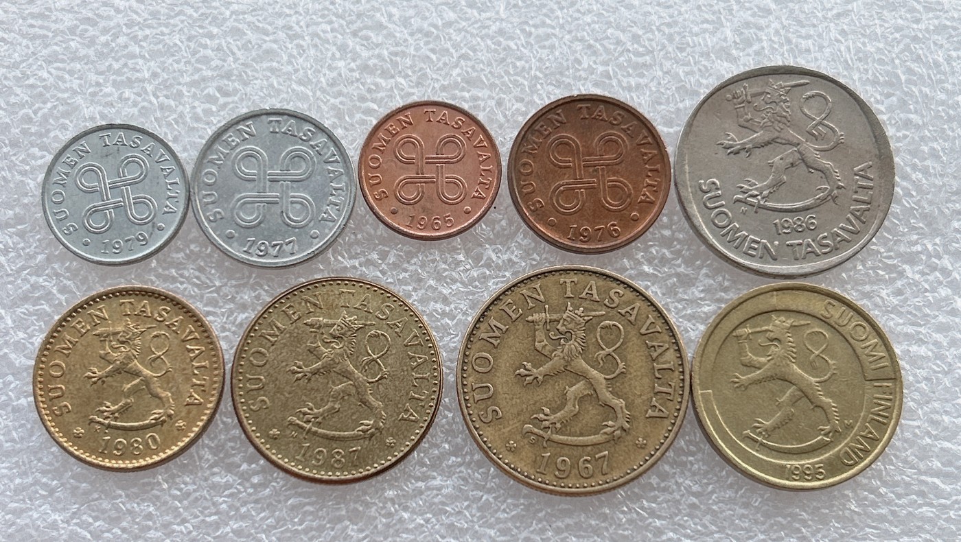 全场一元起拍 世界钱币散币场 第18期 芬兰狮子套币