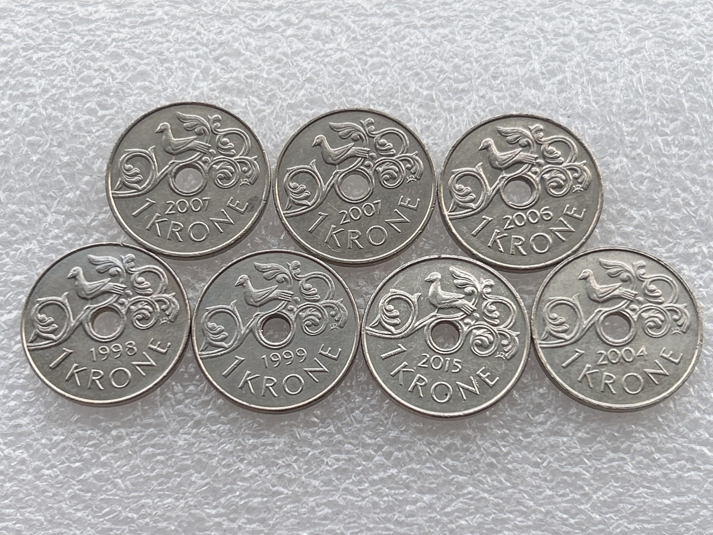 全场一元起拍 世界钱币散币场 第18期 挪威1克朗 哈拉尔五世