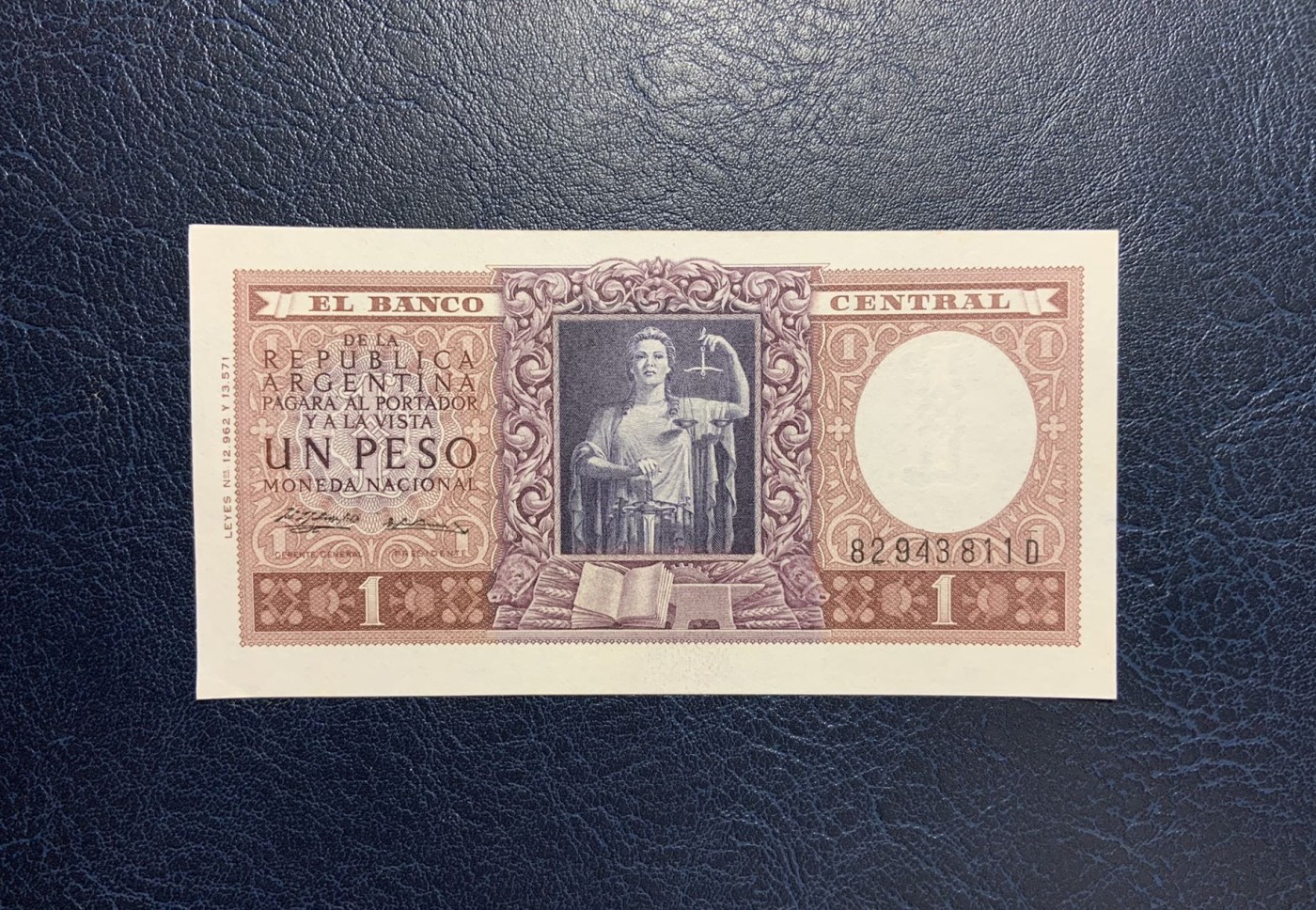 收藏联盟Quantum Auction 第283期拍卖  阿根廷1962年1比索 品相UNC 边角有瑕疵