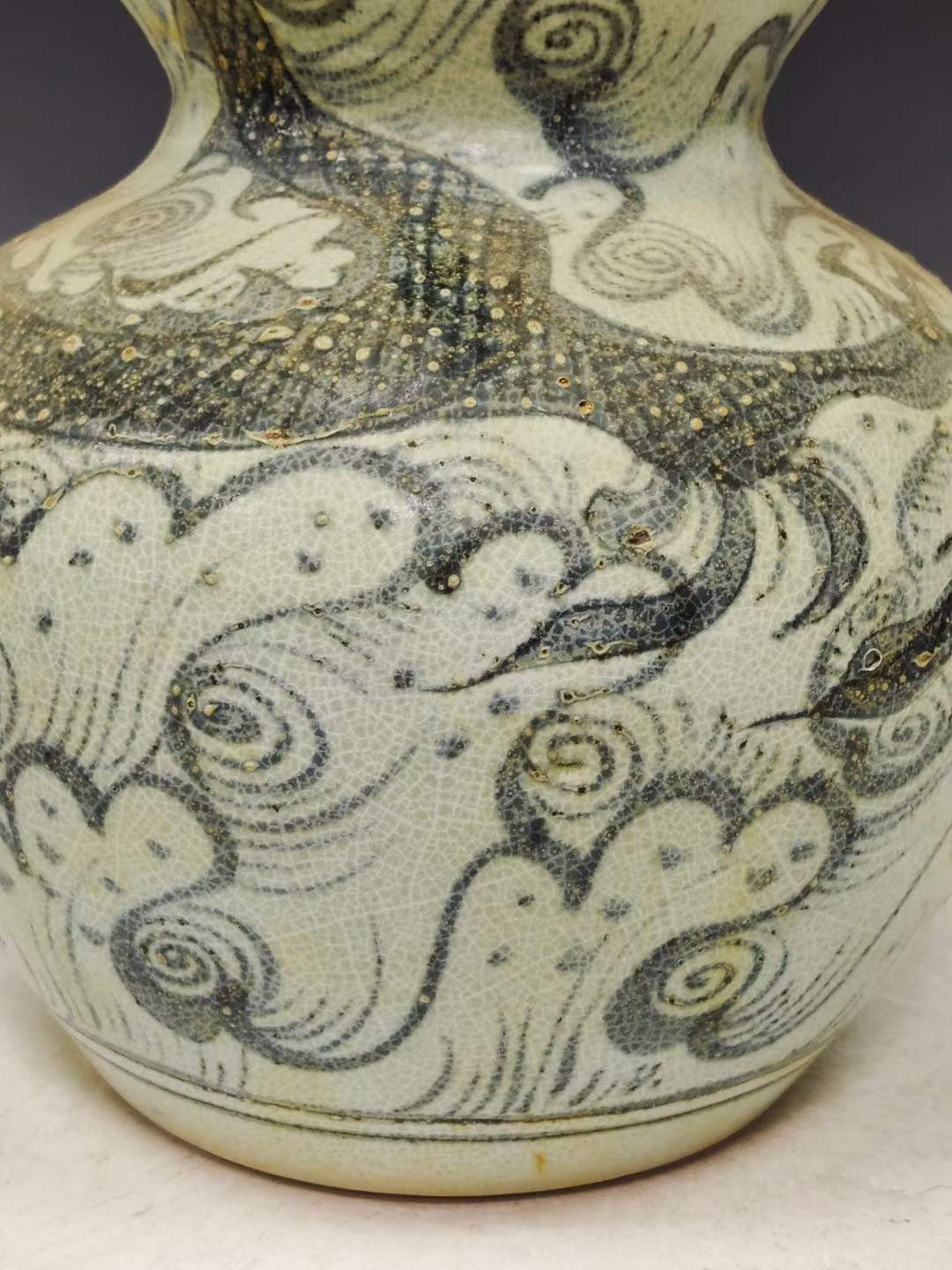 旧藏青花龙纹葫芦瓶 旧藏青花龙纹葫芦瓶