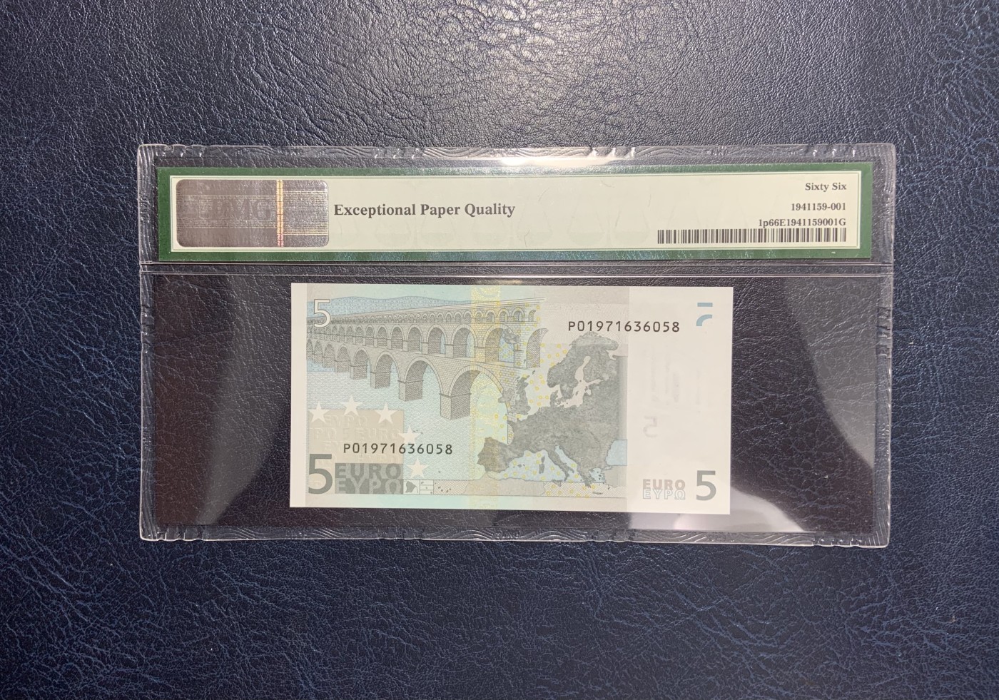收藏联盟Quantum Auction 第283期拍卖  欧盟国家荷兰2002年5欧元 PMG66 号码无4 稀少第一签