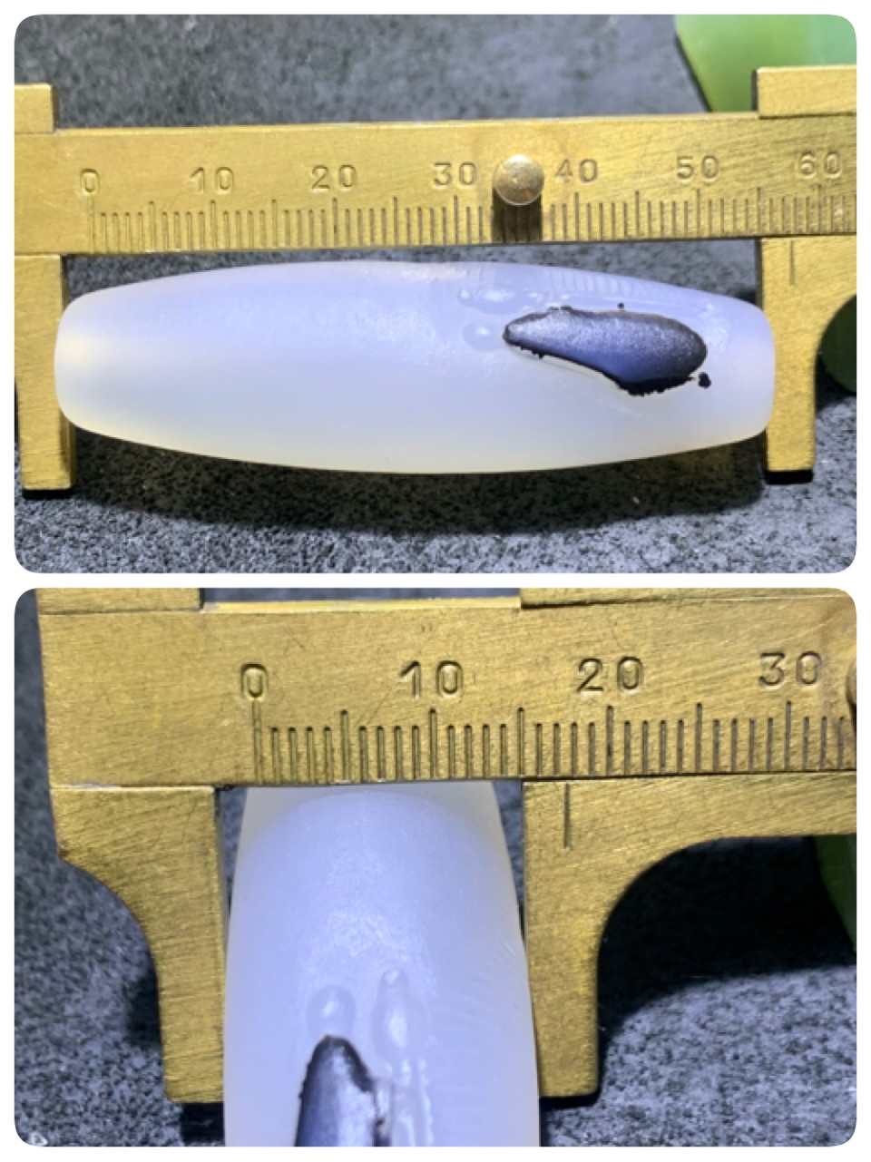 精美高玉化亚光海洋玉髓手工俏色巧雕登天梯意境大桶珠一个！