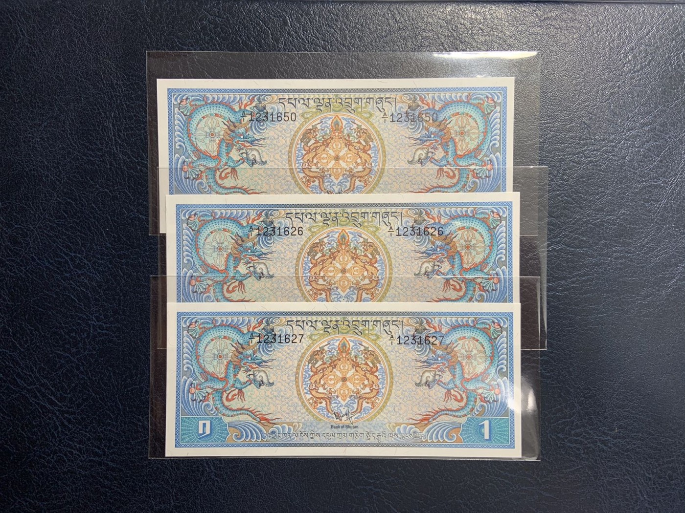 收藏联盟Quantum Auction 第283期拍卖  不丹1981年1努尔特鲁姆 品相全新UNC 首发A/1冠号码无4