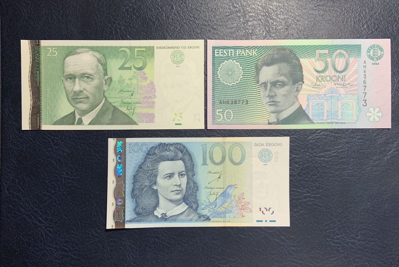 收藏联盟Quantum Auction 第283期拍卖  爱沙尼亚1992-2007年1-100克朗 品相全新UNC