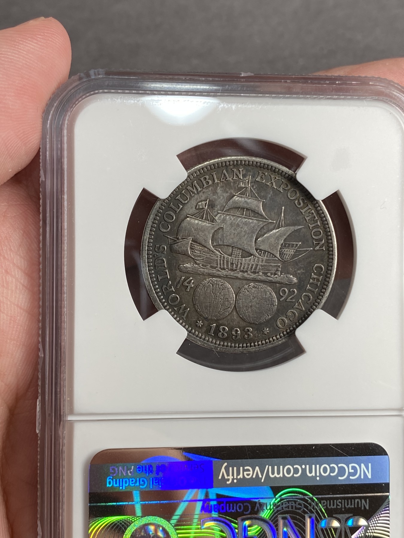 万国钱币拍卖第014期（奢华币宴第一季） NGC AUD 美国1893哥伦布半美元