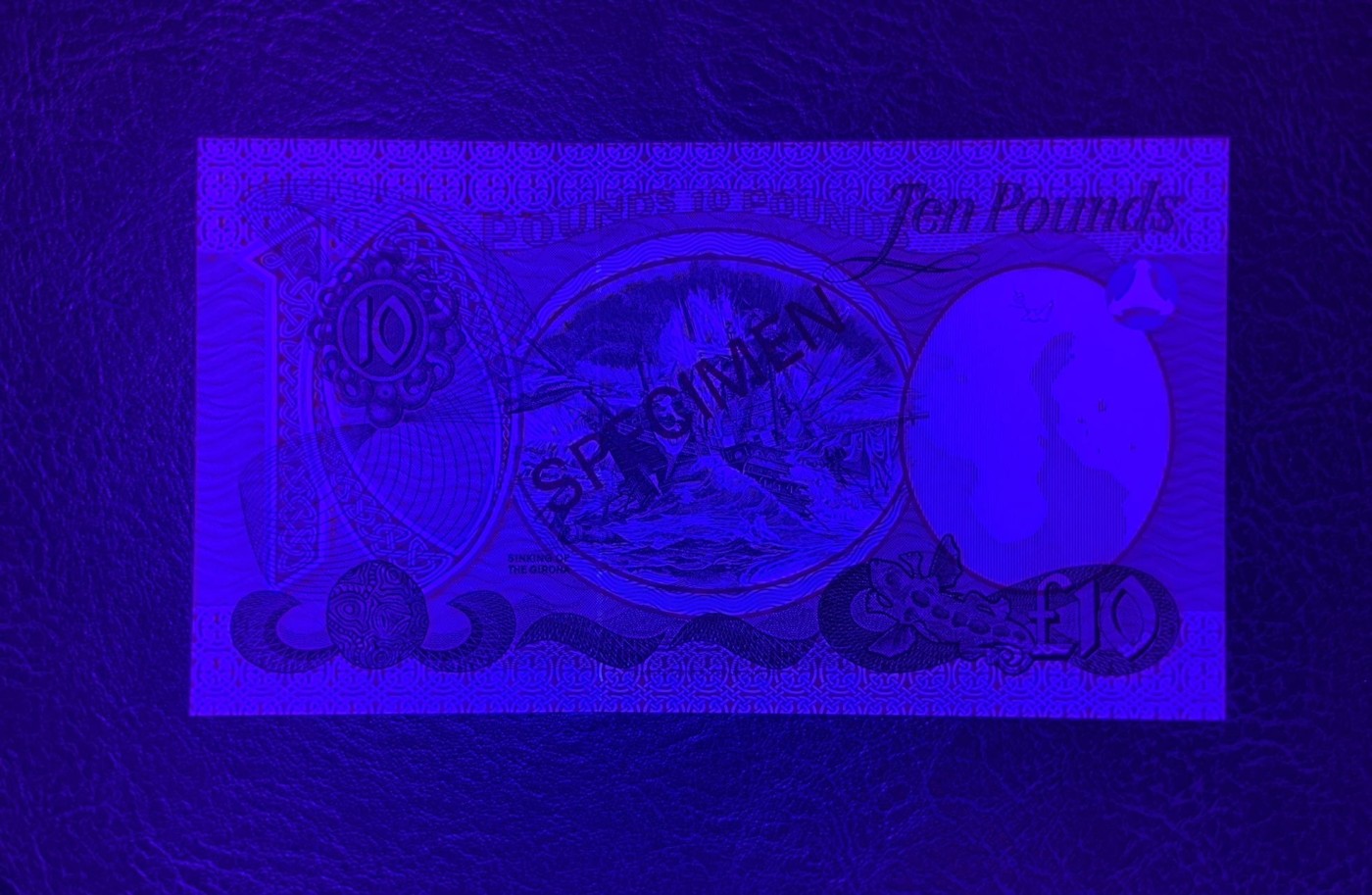 收藏联盟Quantum Auction 第283期拍卖  北爱尔兰1977年1-10镑全同号收藏样票 品相全新UNC 5镑有一个点钞痕