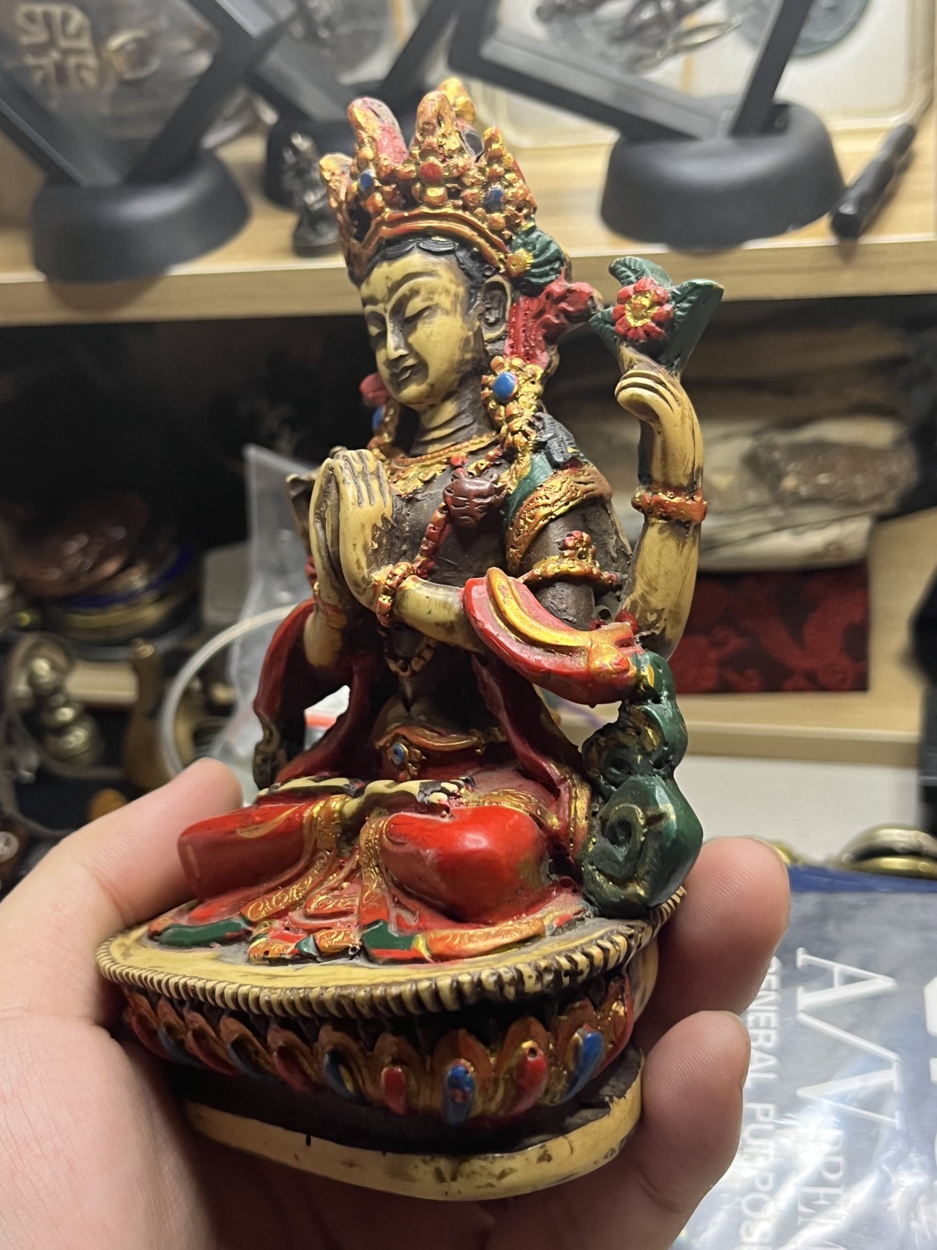 藏传文玩合集 尼泊尔四臂观音