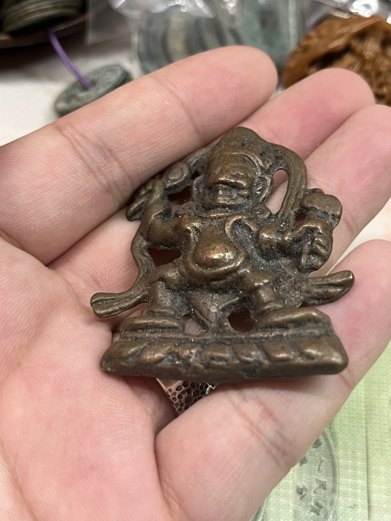 藏传文玩合集 藏传——天铁托甲金刚手