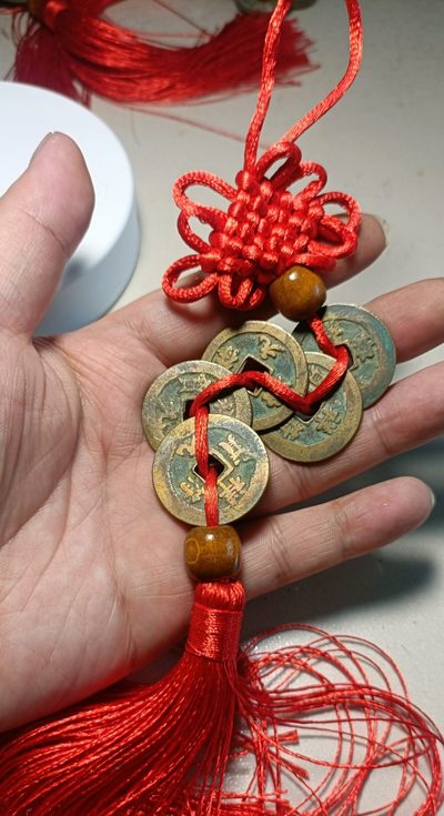 评级铜钱币 - 五福挂饰保真