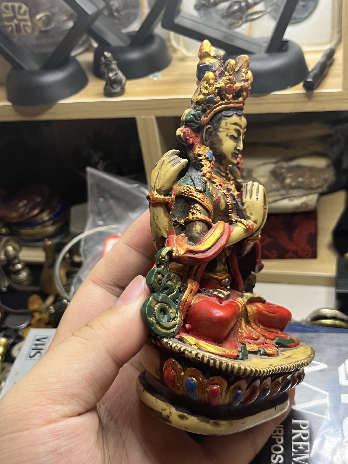 藏传文玩合集 尼泊尔四臂观音