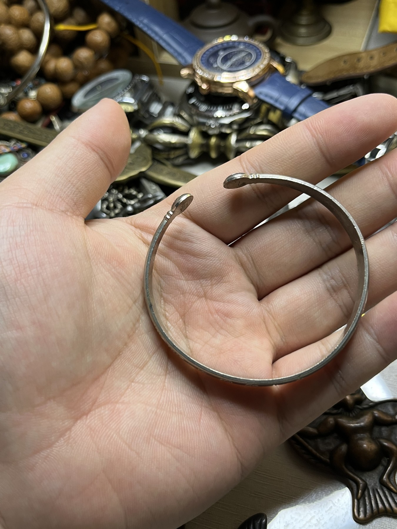 藏传文玩合集 藏传——六字真言手镯