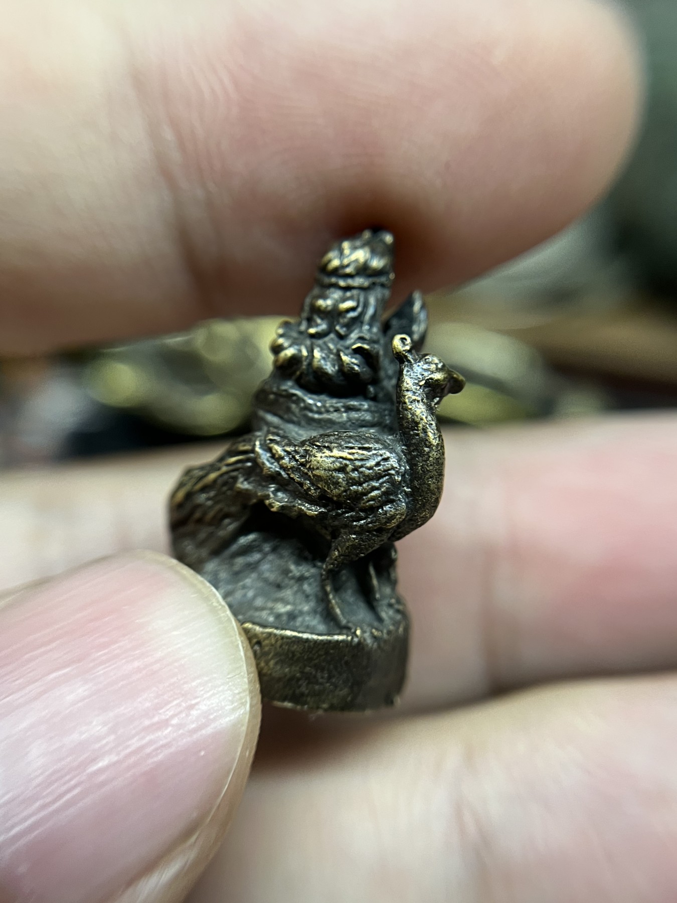 藏传文玩合集 藏传——装藏好的指尖佛