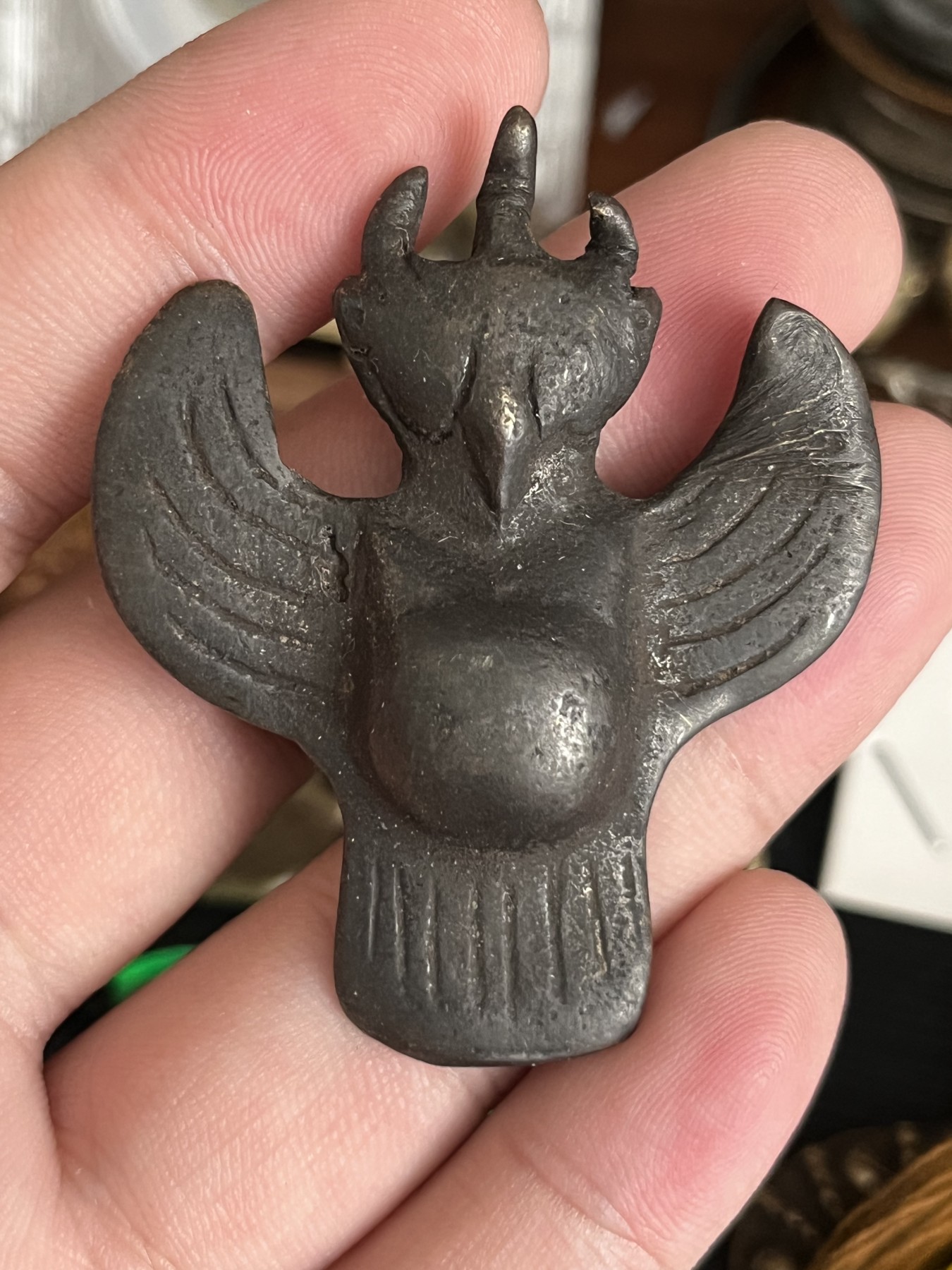 藏传文玩合集 天铁大鹏鸟托架甲