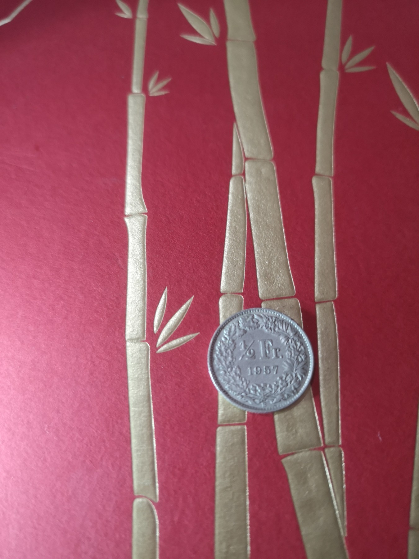 长老汇第36场老银币杂货拍卖 1957瑞士1/2法郎银币