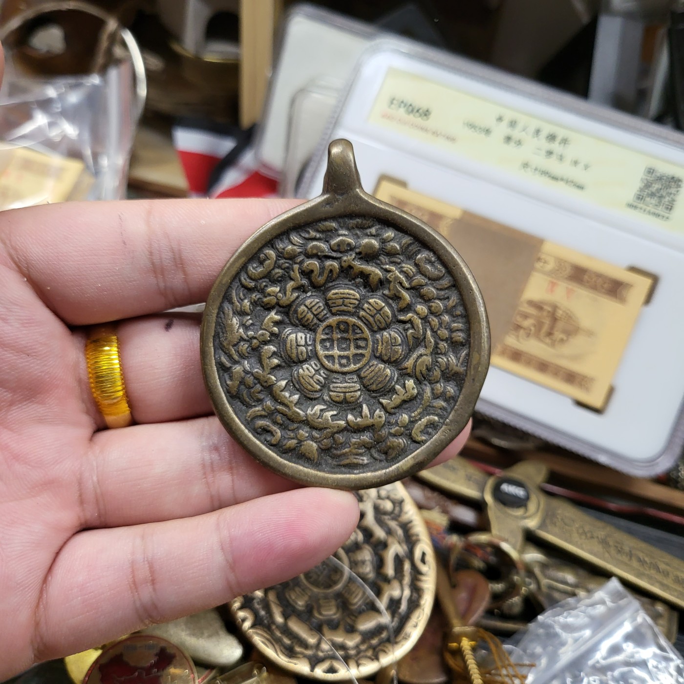 藏传文玩合集 藏传九宫牌 备吉🐘