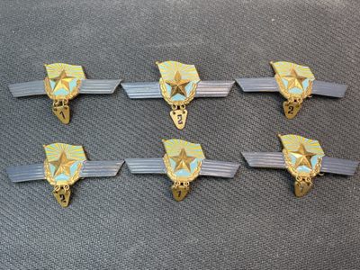 商都徽章拍卖第6期 - 苏联超期服役证章一组6枚 铜制珐琅