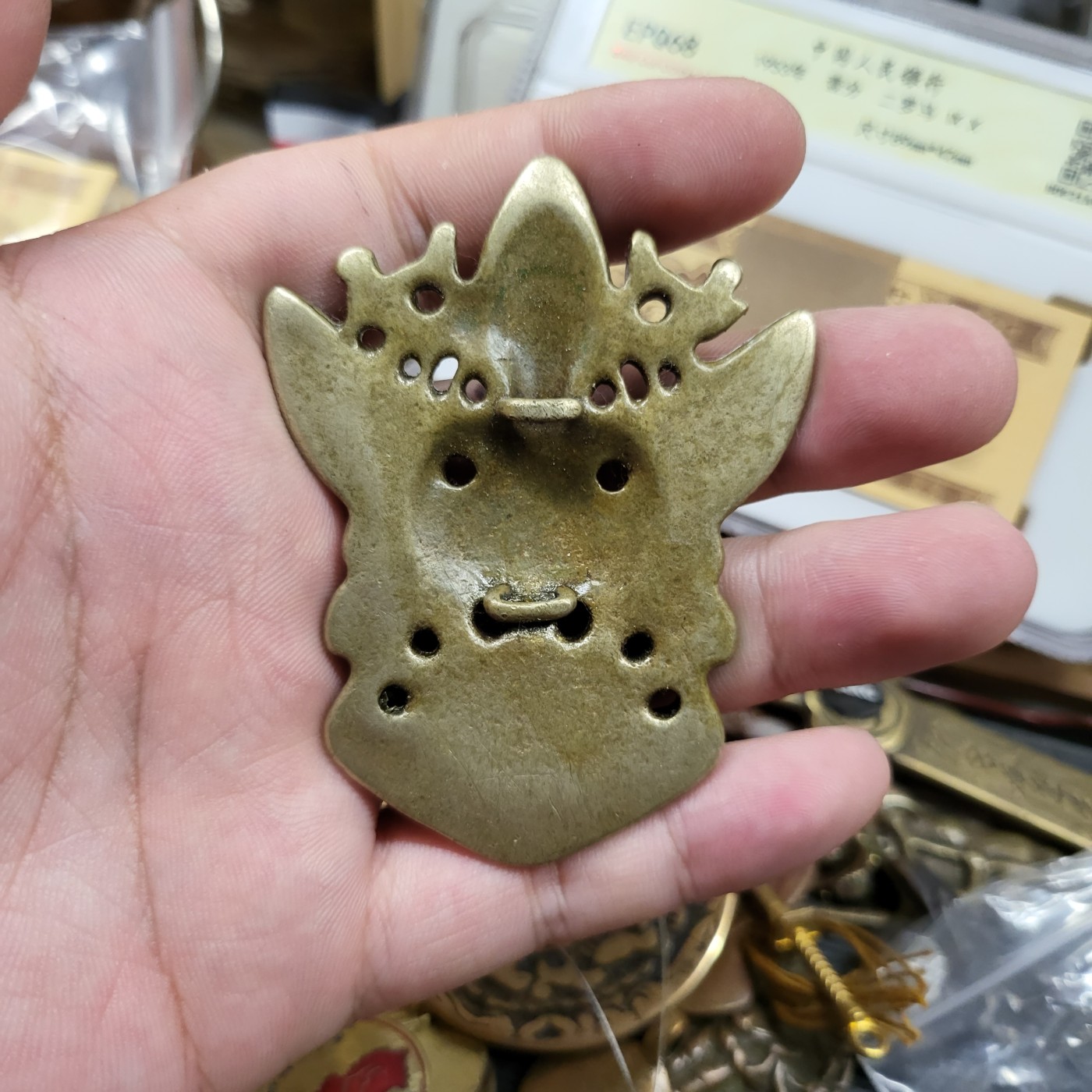 藏传文玩合集 藏传托甲大鹏鸟