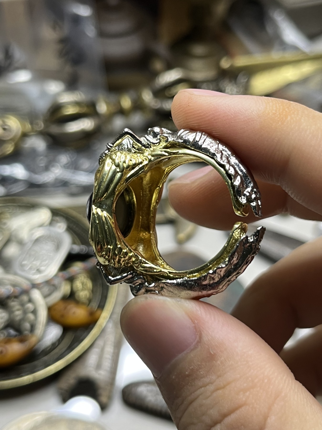 藏传文玩合集 藏传——天珠戒指