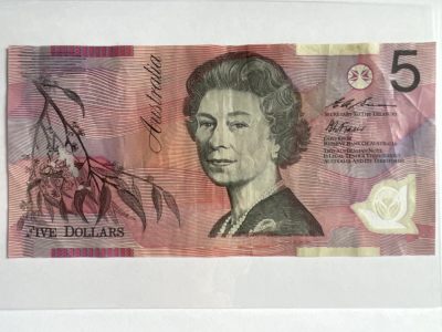 第546期  纸币专场 （无押金，捡漏，全场50包邮，偏远地区除外，接收代拍业务） -  澳大利亚5元