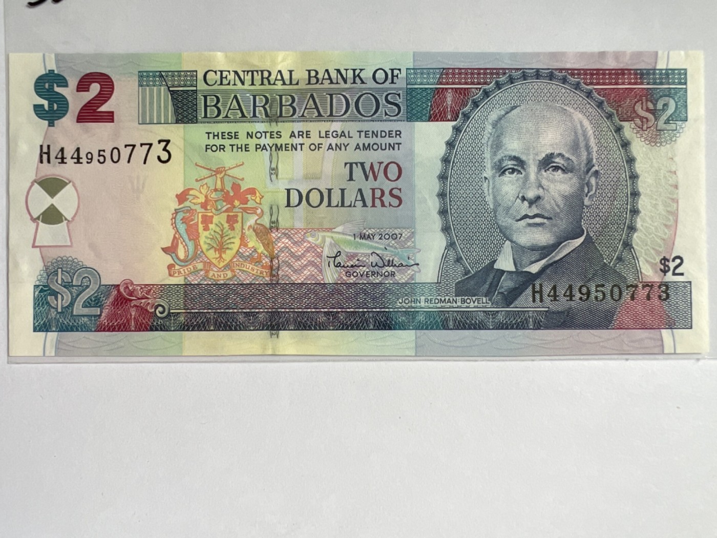 第392期 纸币专场 （无押金，捡漏，全场20包邮，偏远地区除外，接收代拍业务） 巴巴多斯2元