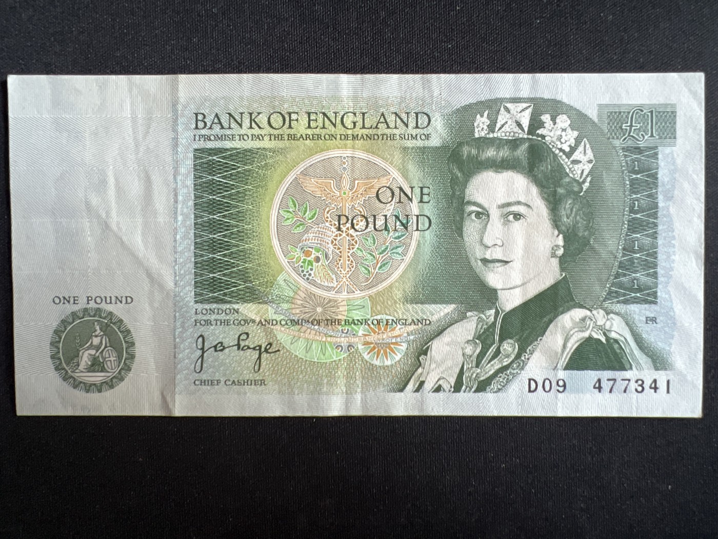第393期 纸币专场 （无押金，捡漏，全场20包邮，偏远地区除外，接收代拍业务） 英国1英镑