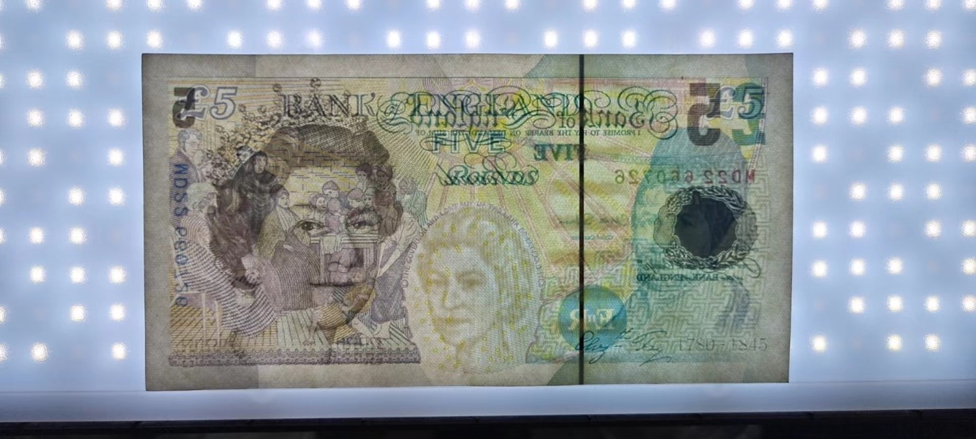 【8个洞收藏】第27场★1件包邮 0起1加★纸币专场 2002年 E序列 英国5英镑  尾726