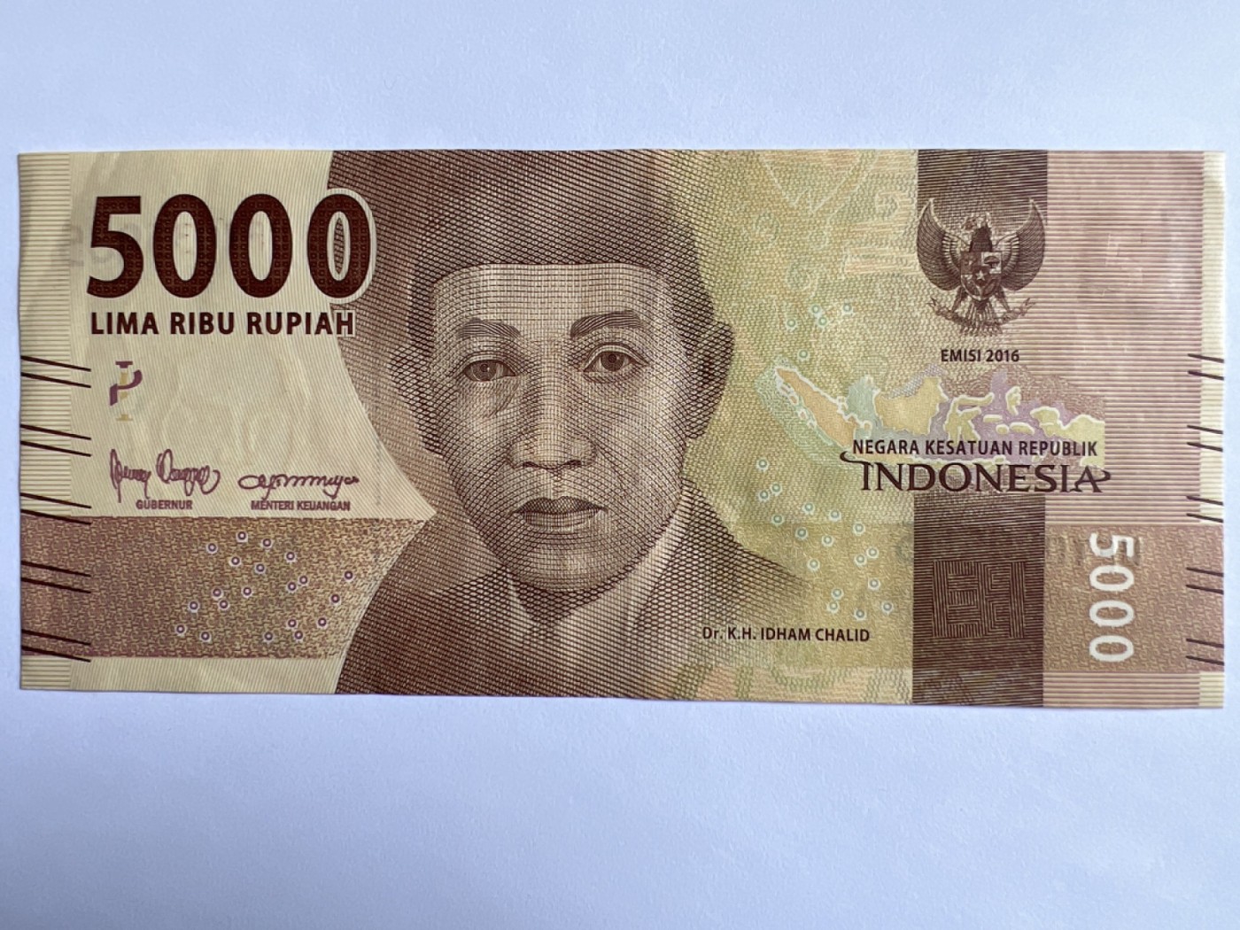 第393期 纸币专场 （无押金，捡漏，全场20包邮，偏远地区除外，接收代拍业务） 印度尼西亚5000卢比