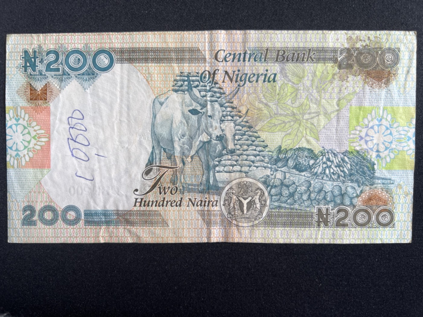 第415期 纸币专场 （无押金，捡漏，全场20包邮，偏远地区除外，接收代拍业务） 尼日利亚200奈拉
