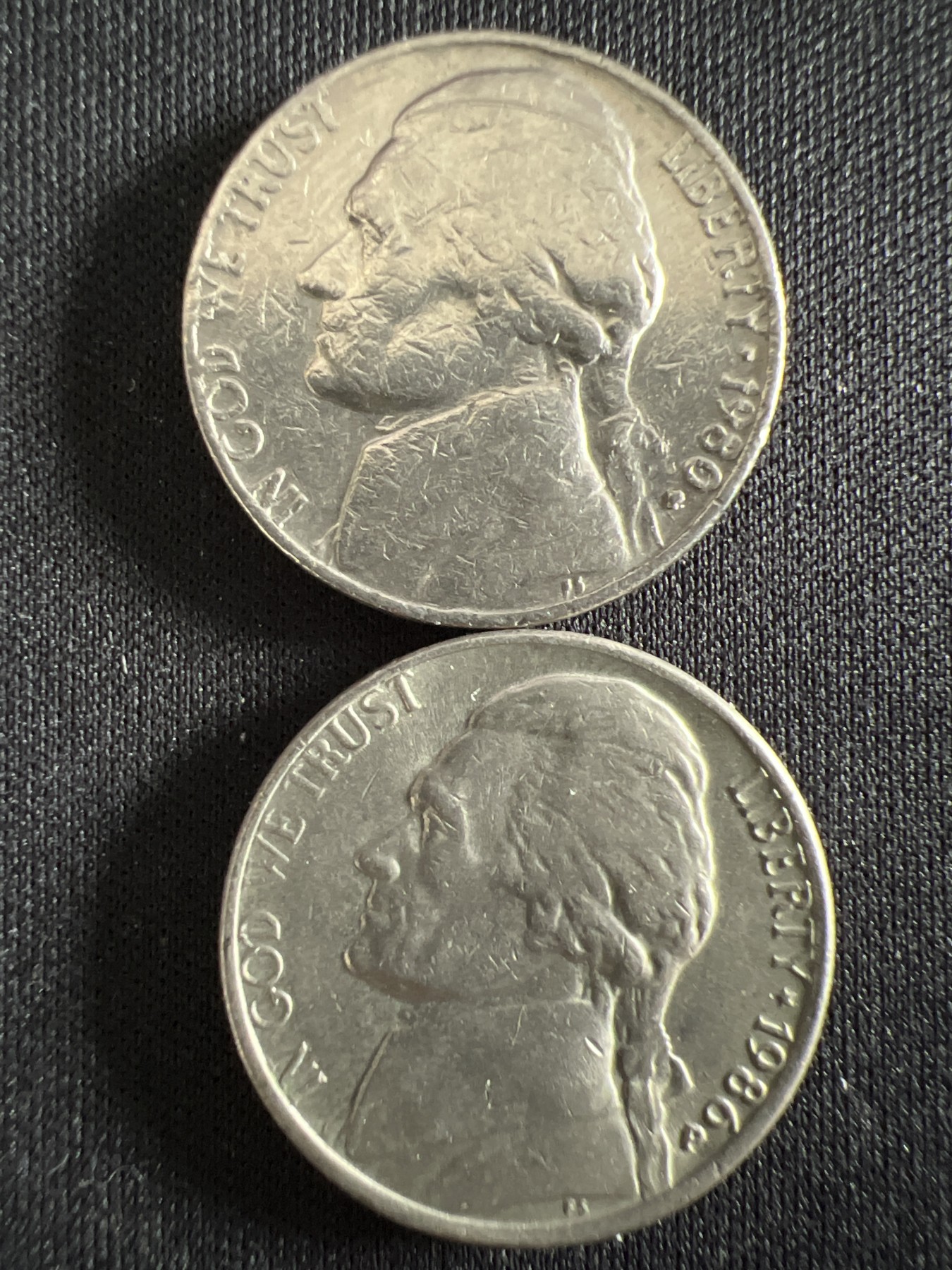 第389期 硬币币专场 （无押金，捡漏，全场20包邮，偏远地区除外，接收代拍业务） 美国五美分两枚