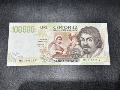 《外钞收藏家》第三百三十期 - 意大利10万里拉 全新 一个角轻微瑕疵