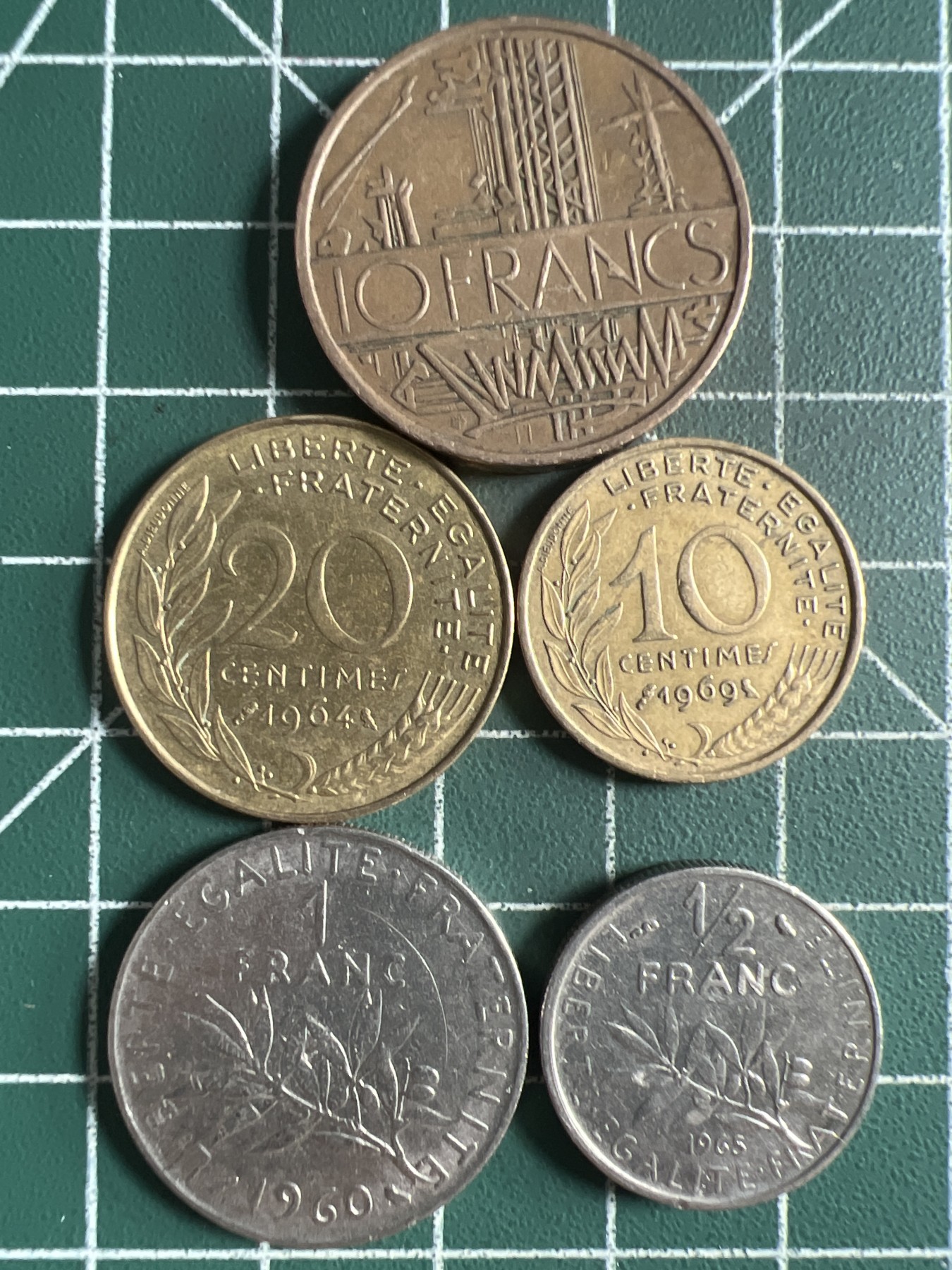 第389期 硬币币专场 （无押金，捡漏，全场20包邮，偏远地区除外，接收代拍业务） 法国5枚