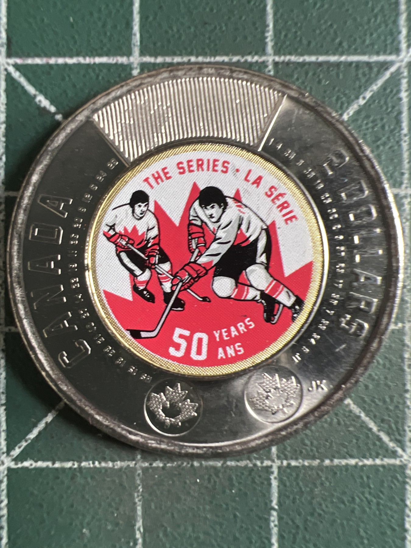 第389期 硬币币专场 （无押金，捡漏，全场20包邮，偏远地区除外，接收代拍业务） 加拿大2元彩色冰球纪念币