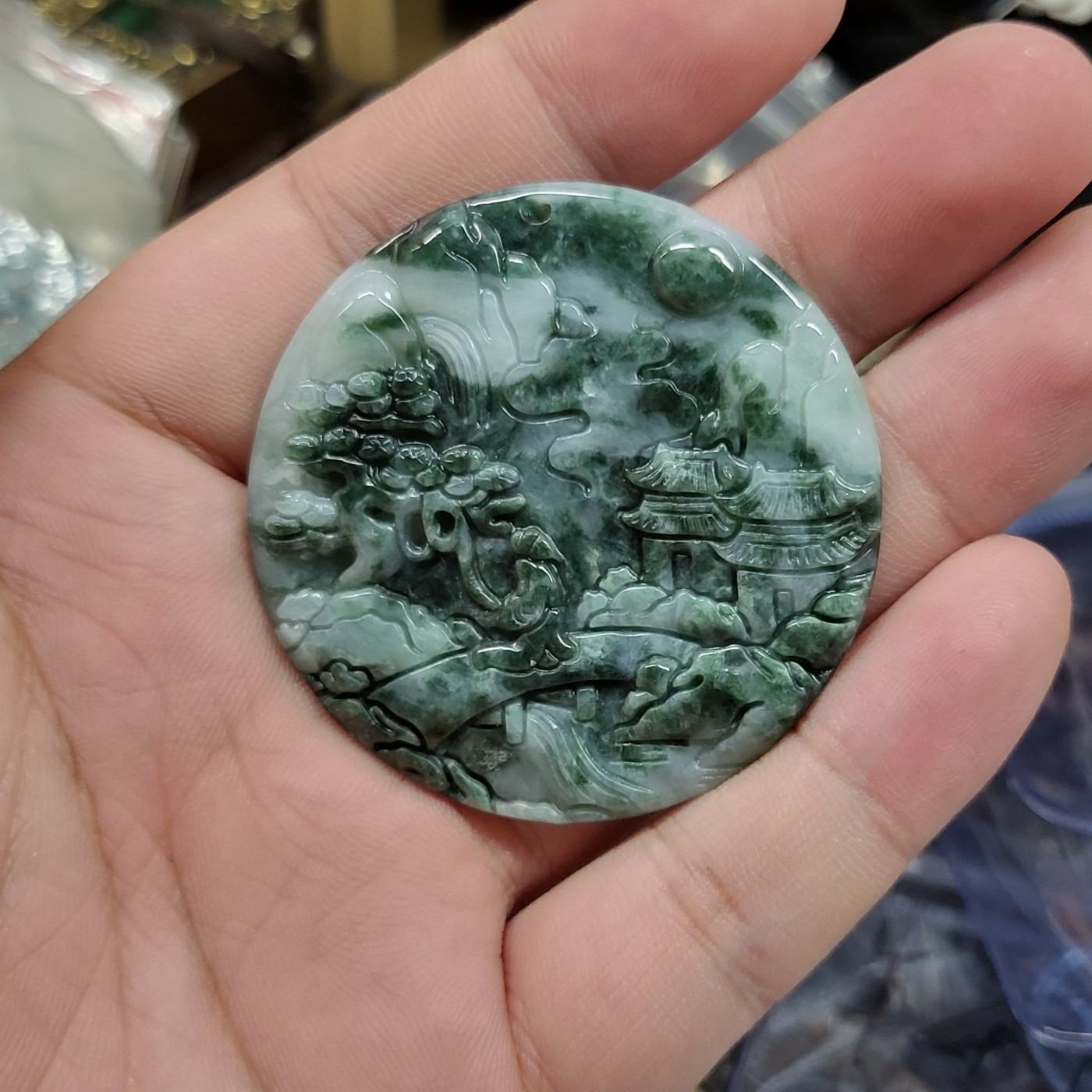 玉石玉器专场 山水牌