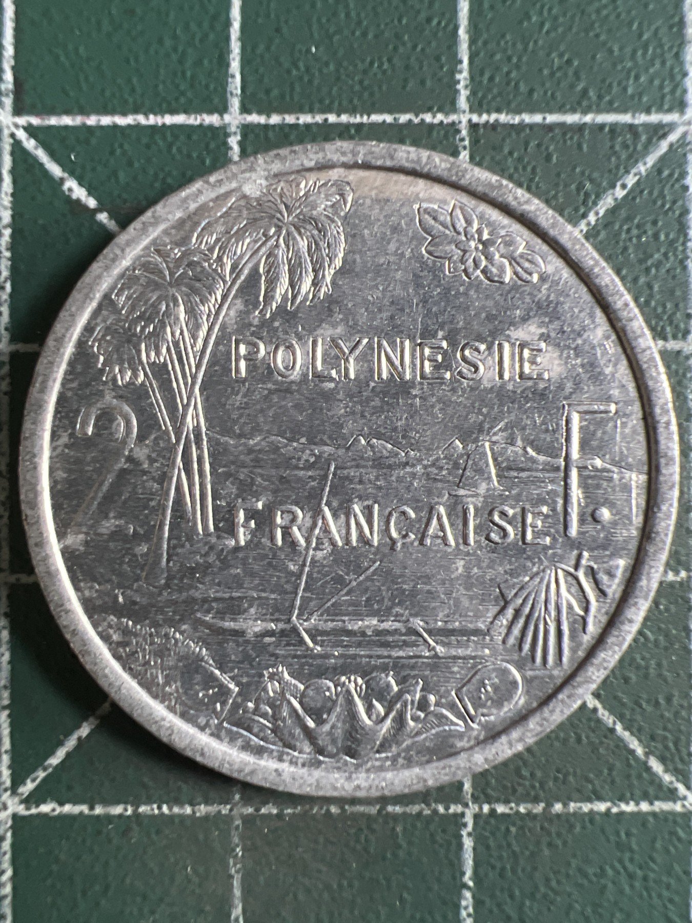 第389期 硬币币专场 （无押金，捡漏，全场20包邮，偏远地区除外，接收代拍业务） 法属波里尼西亚2法郎