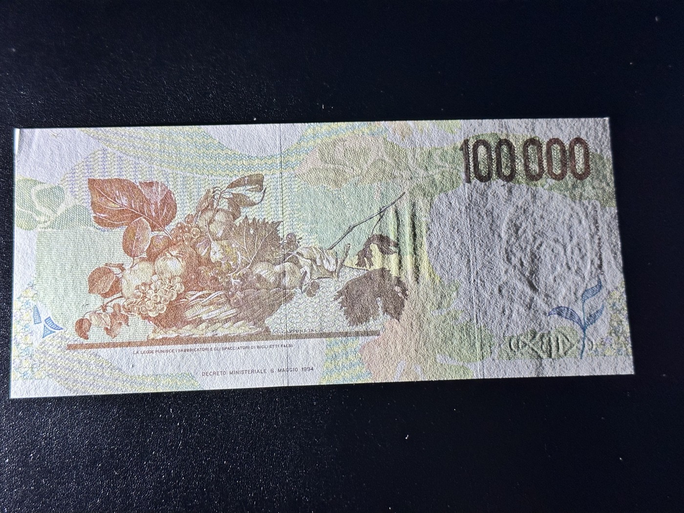 《外钞收藏家》第三百三十期 意大利10万里拉 全新 一个角轻微瑕疵